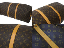 Load image into Gallery viewer, LOUIS VUITTON ルイ ヴィトン キーポルバンドリエール 60 ボストンバッグ M41412 モノグラム ブラウン PVC ヌメ革 レザー 美品 中古 4c069182