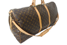 Load image into Gallery viewer, LOUIS VUITTON ルイ ヴィトン キーポル60 ボストンバッグ M41422 モノグラム ブラウン PVC ヌメ革 レザー 美品 中古 4c069186