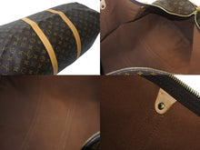Load image into Gallery viewer, LOUIS VUITTON ルイ ヴィトン キーポル60 ボストンバッグ M41422 モノグラム ブラウン PVC ヌメ革 レザー 美品 中古 4c069186
