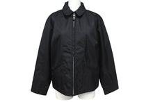 Load image into Gallery viewer, 極美品 Chrome hearts クロムハーツ ナイロン ジャケット ブラック レザーパッチ シルバー925 サイズS 中古 4c069357