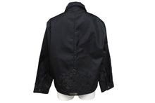 Load image into Gallery viewer, 極美品 Chrome hearts クロムハーツ ナイロン ジャケット ブラック レザーパッチ シルバー925 サイズS 中古 4c069357