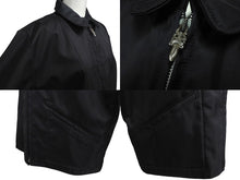 Load image into Gallery viewer, 極美品 Chrome hearts クロムハーツ ナイロン ジャケット ブラック レザーパッチ シルバー925 サイズS 中古 4c069357