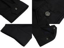 Load image into Gallery viewer, 極美品 Chrome hearts クロムハーツ ナイロン ジャケット ブラック レザーパッチ シルバー925 サイズS 中古 4c069357