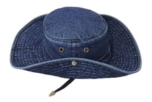 Load image into Gallery viewer, 新品同様 CHROME HEARTS クロムハーツ 24-25AW クランク ベイト フィッシング デニム ハット ブルー コットン ナイロン サイズM 中古 4c069730