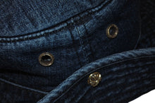 Load image into Gallery viewer, 新品同様 CHROME HEARTS クロムハーツ 24-25AW クランク ベイト フィッシング デニム ハット ブルー コットン ナイロン サイズM 中古 4c069730