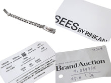 Load image into Gallery viewer, CHROME HEARTS クロムハーツ フローラルクロス IDブレスレット クラシックチェーン 重量約126.0g 腕周り約21cm 13リンク 美品 中古 4c069734