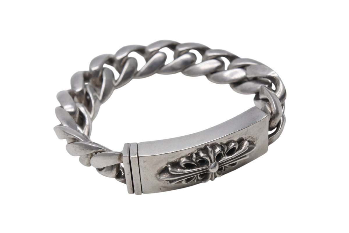 CHROME HEARTS クロムハーツ フローラルクロス IDブレスレット
