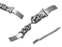 Load image into Gallery viewer, CHROME HEARTS クロムハーツ フローラルクロス IDブレスレット クラシックチェーン 重量約126.0g 腕周り約21cm 13リンク 美品 中古 4c069734