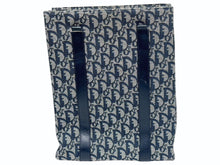Load image into Gallery viewer, Christian Dior ディオール ハンドバッグ カバン スピーディ キャンバス トロッター柄 ネイビー 良品中古 4c071473