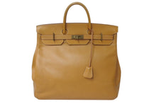 Load image into Gallery viewer, HERMES エルメス Haut a Courroies オータクロア45 ハンドバッグ アルデンヌ ナチュラル ブロンズ金具 □B刻印 美品 中古 4c076209