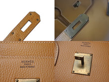 Load image into Gallery viewer, HERMES エルメス Haut a Courroies オータクロア45 ハンドバッグ アルデンヌ ナチュラル ブロンズ金具 □B刻印 美品 中古 4c076209
