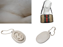 Load image into Gallery viewer, GUCCI グッチ ボストンバッグ ハンドバッグ シェリーライン 247205 525040 GGキャンバス ベージュ ゴールド金具 美品 中古 4c076270