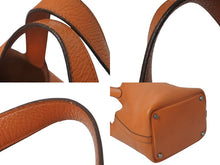 Load image into Gallery viewer, HERMES エルメス PICOTIN LOCK PM ピコタンロック PM ハンドバッグ □H刻 トリヨンクレマンス オレンジ シルバー金具 美品 中古 4c076325
