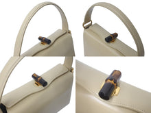 Load image into Gallery viewer, GUCCI グッチ オールドバンブー ハンドバッグ 000 26 0175 イタリア製 レザー クリーム ゴールド金具 美品 中古 4c076328