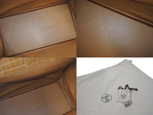 Load image into Gallery viewer, 新品同様 HERMES エルメス ハンドバッグ オータクロア50 ベージュロゼ シルバー金具 ◻︎Q刻印 中古 4c076384