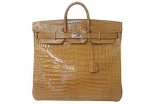 Load image into Gallery viewer, 新品同様 HERMES エルメス ハンドバッグ オータクロア50 ベージュロゼ シルバー金具 ◻︎Q刻印 中古 4c076384