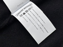 Load image into Gallery viewer, 新品同様 CHROME HEARTS クロムハーツ クロスパッチ ニットキャップ ビーニー カシミヤ レザー ブルー ブラック ONE SIZE 中古 4b008315