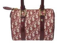 Load image into Gallery viewer, Christian Dior クリスチャンディオール トロッター ミニハンドバッグ PZ0052 レッド ロゴ 鞄 ゴールド 美品 中古 4c075976
