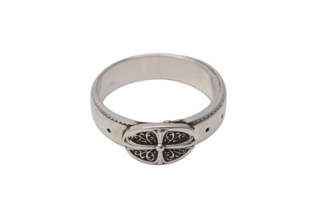 直営店仕入れ♪CH◆ オーバルクロス ベルト リング / SILVER 直営店仕入れ♪CH◇ オーバルクロス ベルト リング / SILVER