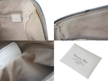 Load image into Gallery viewer, Christian Dior クリスチャンディオール エンブロイダリー トロッター ハンドバッグ ベージュ コーティングキャンバス レザー 花柄 美品 中古 4c075282