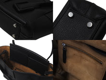 Load image into Gallery viewer, 新品未使用 BOTTEGA VENETA ボッテガヴェネタ ミニ ザ アルコ 2wayバッグ ハンドバッグ ショルダーバッグ ブラック シルバー金具 中古 4c075684