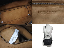 Load image into Gallery viewer, 新品未使用 BOTTEGA VENETA ボッテガヴェネタ ミニ ザ アルコ 2wayバッグ ハンドバッグ ショルダーバッグ ブラック シルバー金具 中古 4c075684
