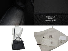 Load image into Gallery viewer, 新品同様 HERMES エルメス ケリー32 内縫い ブラック R刻印 トゴ シルバー金具 ハンドバッグ 2WAY 中古 4c075850
