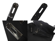 Load image into Gallery viewer, 新品同様 HERMES エルメス ケリー32 内縫い ブラック R刻印 トゴ シルバー金具 ハンドバッグ 2WAY 中古 4c075850