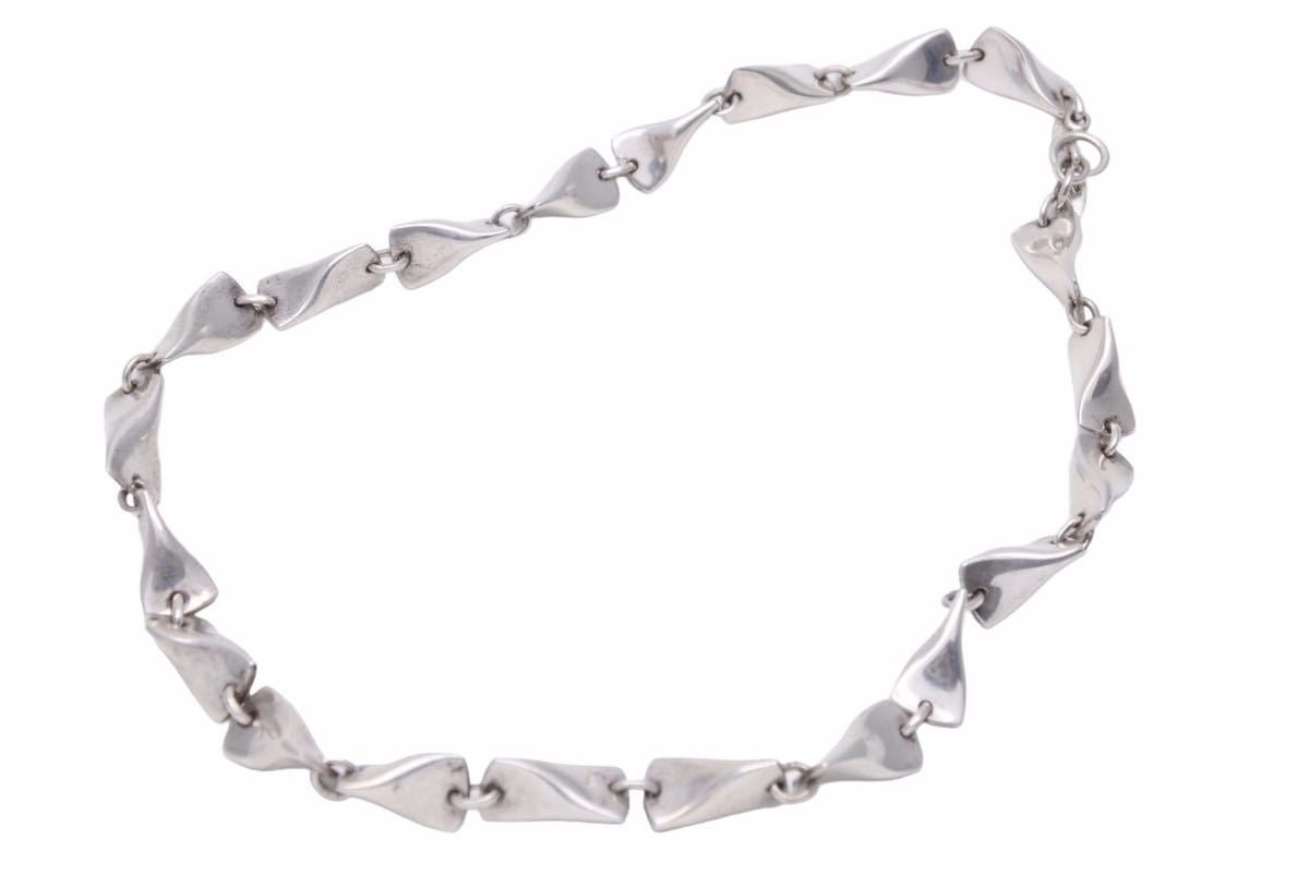 ジョージジェンセン SV925 シルバー ヘマタイト ネックレス チョーカー ジョージジェンセン SV925 シルバー ヘマタイト ネックレス