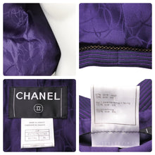 Load image into Gallery viewer, CHANEL シャネル 01P ヴィンテージ クロップドジャケット トップス スーツ ブレザー パープル P17322W02743 size36 中古 31003
