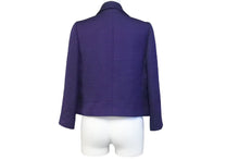 Load image into Gallery viewer, CHANEL シャネル 01P ヴィンテージ クロップドジャケット トップス スーツ ブレザー パープル P17322W02743 size36 中古 31003