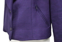 Load image into Gallery viewer, CHANEL シャネル 01P ヴィンテージ クロップドジャケット トップス スーツ ブレザー パープル P17322W02743 size36 中古 31003