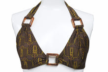 Load image into Gallery viewer, FENDI フェンディ ヴィンテージ 総柄 スイムウェア ズッカ柄 ベカンバッグ 水着 ブラウン ビキニ サイズ40 美品 中古 32705
