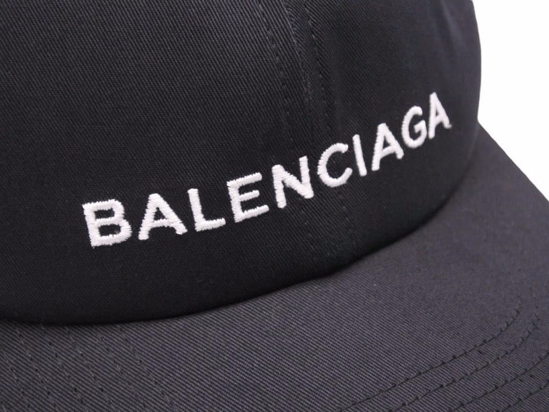 BALENCIAGA バレンシアガ キャップ ロゴ ブラック ベーススボール ...