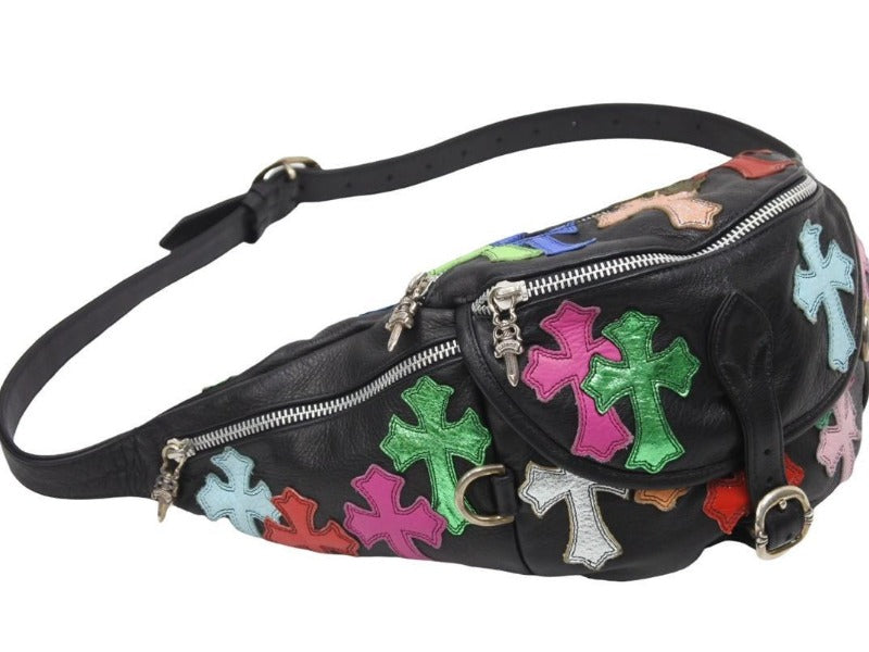 VINTAGE●CHROME HEARTS●レザー クロス パッチ バッグ 楽天市場】クロムハーツ 3クロスパッチ ショルダーバッグ