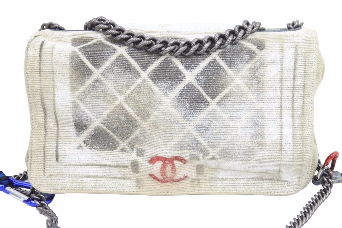 名作 CHANEL シャネル マトラッセ チェーン ショルダーバッグ アクト2 