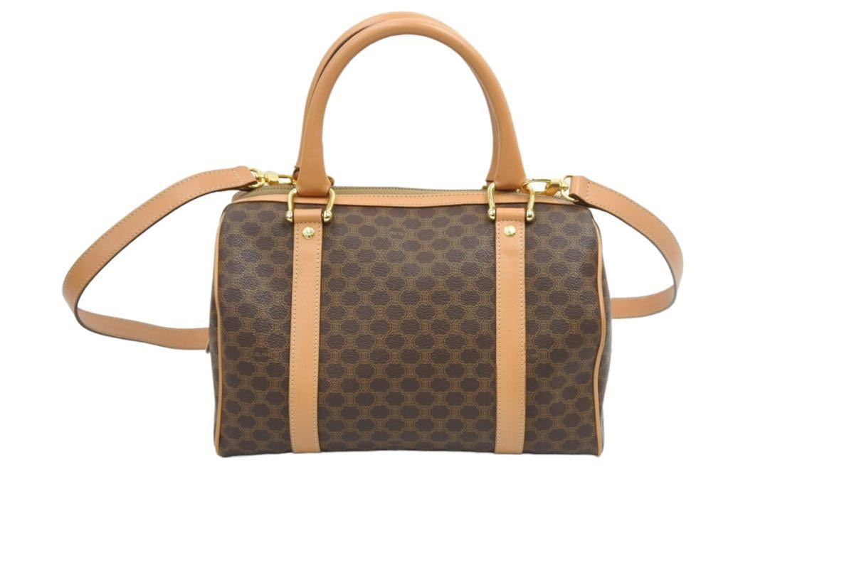 CELINE セリーヌ マカダム柄 2way ハンドバッグ ショルダーバッグ M11