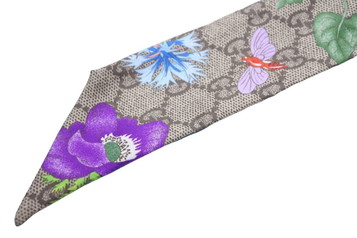GUCCI グッチ スカーフ ツイリー 花柄 GG フローラ プリント
