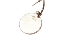 Load image into Gallery viewer, CHANEL シャネル ピアス ココマーク コインチャーム ヴィンテージ 04V ブラック ゴールド 良好 中古 43213