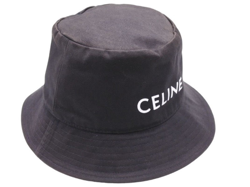 CELINE セリーヌ バケットハット キャップ 帽子 ロゴ 2AU5B968P
