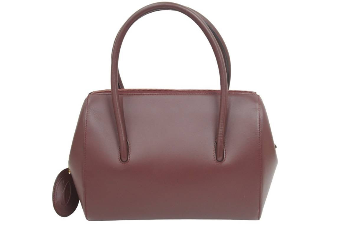 本物美品【カルティエ】Cartier マスト ミニボストンバッグ 2WAY