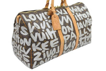 画像をギャラリービューアに読み込む, LOUIS VUITTON ルイヴィトン モノグラム グラフィティ キーポル50 ボストンバッグ ホワイト M92197 中古 44299
