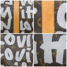 画像をギャラリービューアに読み込む, LOUIS VUITTON ルイヴィトン モノグラム グラフィティ キーポル50 ボストンバッグ ホワイト M92197 中古 44299