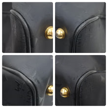 Load image into Gallery viewer, MCM エム・シー・エム ヴィセトス ロゴグラム ミニボストンバッグ ハンドバッグ ゴールド金具 ブラック 黒 ロゴ 美品 中古 45241