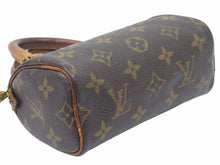 画像をギャラリービューアに読み込む, LOUIS VUITTON ルイヴィトン ミニスピーディ ハンドバッグ モノグラム ブラウン レザー M41534 中古 45738