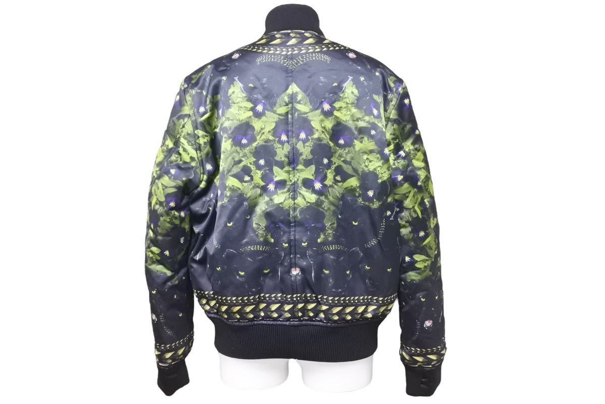 Givenchy ジバンシー 花柄 黒豹 ブルゾンジャケット ブラック ボンバー