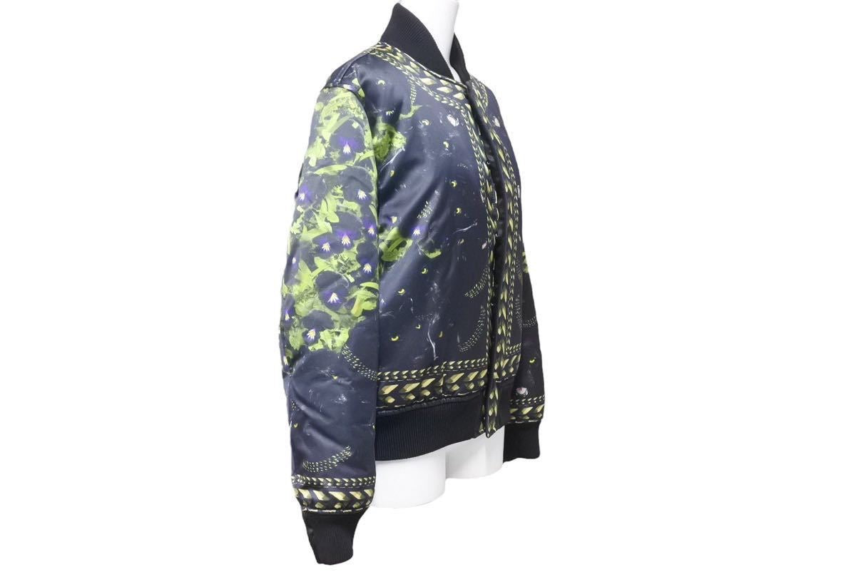 Givenchy ジバンシー 花柄 黒豹 ブルゾンジャケット ブラック ボンバー