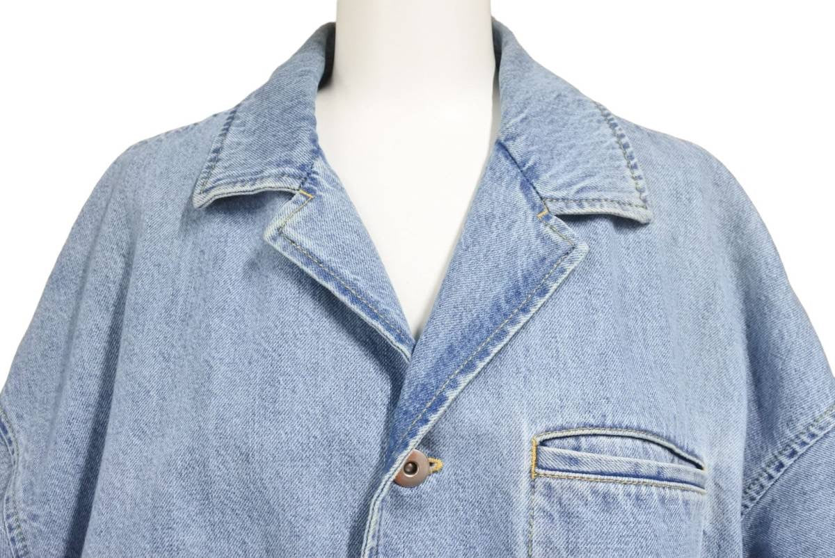 【極美品】ボッテガヴェネタ　デニム　シャツ　ブラウス　ライトブルー　クロップド 極美品】ボッテガヴェネタ デニム シャツ ブラウス ライトブルー