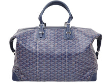 Load image into Gallery viewer, GOYARD ゴヤール モノグラム ボストンバッグ ブルー レザー ロゴ 旅行バッグ 鞄 CSSR1220GOYHOL 中古 46497
