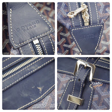 Load image into Gallery viewer, GOYARD ゴヤール モノグラム ボストンバッグ ブルー レザー ロゴ 旅行バッグ 鞄 CSSR1220GOYHOL 中古 46497
